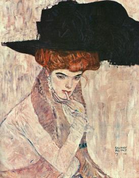 Gustav Klimt : The Black Feather Hat